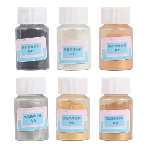 Jesscasday 6 Colours Soap Dye Epoxy Resin Pigment Powder Soap Making Colorant for Art Makeup Supplies