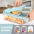 thumbnail image 7 of ZYVICXFJ  Vegetable chopper, Multifunctional 13 in 1 Food Chopper, Kitchen Vegetable Slicer Dicer Cutter,food chopper With 8 Blades, 7 of 7