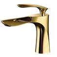 thumbnail image 1 of Allume Robinet de Salle de Bain à un Seul Trou Robinet Moderne pour Meuble-Lavabo Robinet de Lavabo de Salle de Bain à une Poignée Fini en Acier Inoxydable et Laiton, 1 of 11