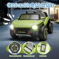 thumbnail image 6 of Xuanlur 12V Ride on Car for Kids, Licensed Volkswagen Beetle Ride on Toys with Remote Control, Electric Car for 3-5 Years Olds with Rear Cargo Storage, Music, Lights, 4-Wheel Suspension, Green, 6 of 8