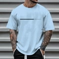 thumbnail image 2 of Big and Tall Shirts for Men Graphic Print T Shirts Casual Short Sleeve Tee For Daily Wear Comfortable Summer Fashion Top With Letter Design Lightweight Breathable Blend Band T Microfiber Tee Men 3XL, 2 of 5