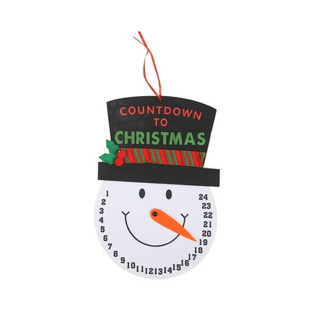 

VerPetridure Snowman Santa Claus Countdown To Christmas Calendar NEW Pendant Decor