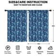 thumbnail image 2 of Blackout Kids Curtains,Blue Christmas Snowflake Pattern Childrens Insulated Curtains Set Of 2,Bedroom Essentials,Toddler Room Decor 42"x63", 2 of 5