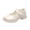 Beige, variant on Shoes for Kids Mary Jane Girls Dress Shoes School Shoes for Girls Non-Slip Party Wedding Low Heel Flats Shoes Black 33