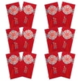 thumbnail image 1 of DRAFIDEEP 12Pcs Marriage Paper Red Packets Wedding Supplies Red Envelopes Large Enough for Currency Storage, 1 of 5