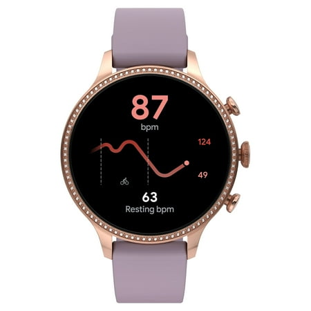 Fossil - Gen 6 Smartwatch 42mm Purple Silicone - Rose Gold