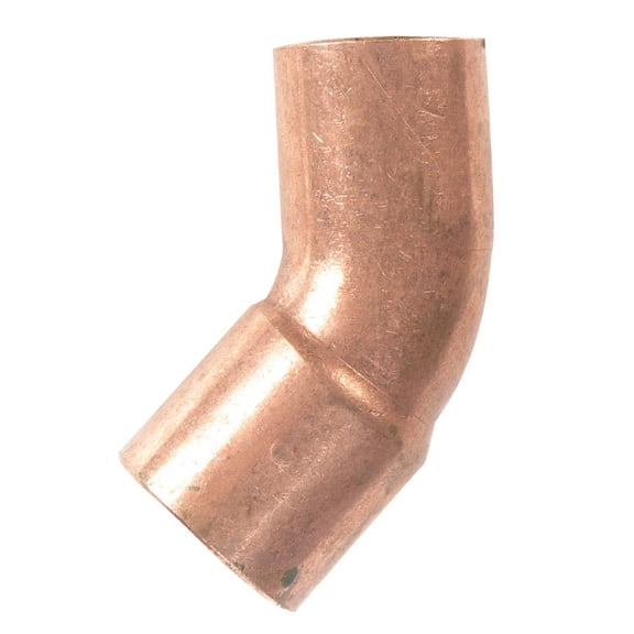 Nibco W01410C Pipe Fittings, Wrot Copper Elbow, 45 Degree, 3/4-In. - Quantity 1