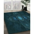 thumbnail image 2 of Ahgly Company Indoor Rectangle Patterned Teal Green Area Rugs, 7' x 10', 2 of 6
