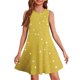 thumbnail image 3 of Girls 2025 Summer Dresses Sleeveless Polka Dot A-Line Summer Dress Casual Swing Dress for Beach Party ,Sie:110, 3 of 7