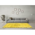 thumbnail image 3 of Ahgly Company Indoor Rectangle Abstract Yellow Contemporary Area Rugs, 6' x 9', 3 of 4