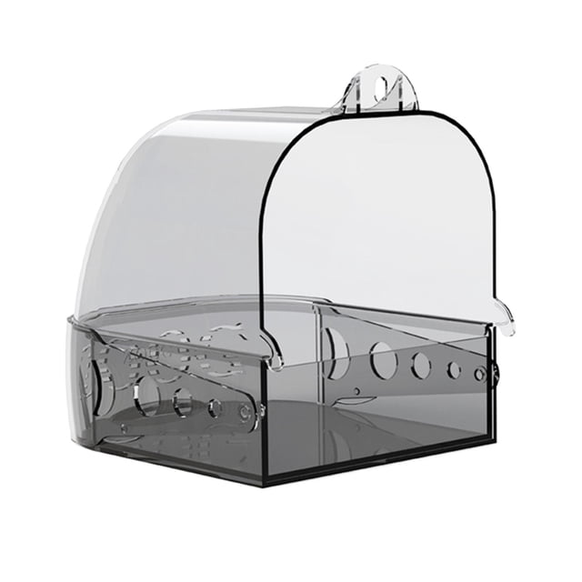Caja de alimentador para pájaros jinwen jaula colgante Bañera para loros mascotas accesorios para canarios