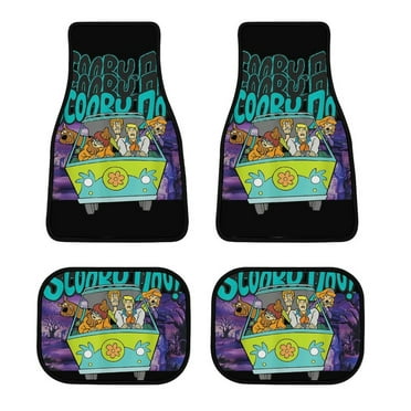Scooby Doo Car Mat Universal Fit 4-Piece Set Car Floor Mats Vehicle Floor Protection Rugs Car Rug Carpet