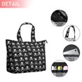 thumbnail image 2 of Black White Skull Cross Pattern Travel Tote Bags for Women Carry On,Large Weekender Bags for Women Travel,Multi Functional Duffle Bag for Work,Shopping,Sports, 2 of 5