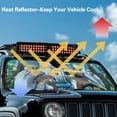 thumbnail image 4 of Jeiento Windshield Sun Shade Driving Dolphin Windshield Shade Compatible with Jeep Wrangler TJ JK JL & Gladiator JT Heat Shield Sun Visor Cover Windshied Sunshade Block UV Rays ,1Pcs, 4 of 6