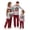 style 3, variant on NIPAXO Family Matching Christmas Pajamas Set Long Sleeve Raglan Top with "FAMILY" Holiday Graphic & Fair Isle Nordic Pants for Dad Mom Kids