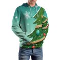 thumbnail image 5 of Christmas Tree with Snowflakes 3d Sweatshirts Hoodie Fashion Casual Personality Men's Women Street Hoodie Pullovers Long Sleeve Comfortable Top, 5 of 6