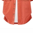 thumbnail image 6 of Kalauyu Men's Button Down Shirts Short Sleeve Cotton Shirts with Double Chest Pocket Lightweight Casual Outdoor Work Solid Color Cargo Tops, 6 of 6