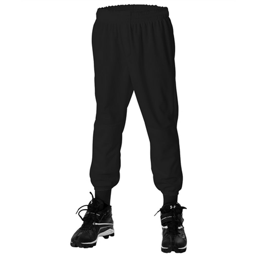 alleson youth pullup baseball pants black medium