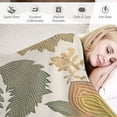 thumbnail image 3 of Fenyluxe Flower Pattern Leaf Print Throw Blanket for Bed Couch Car - Lightweight Exquisite Gift for All Seasons - Kids and Adults 60x80in, 3 of 6