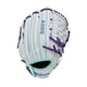 thumbnail image 2 of Wilson 2026 A500 Siren 12"" Guante de softbol de lanzamiento rápido para infield/lanzador - Tiro a la derecha Blanco/Espuma de mar/Púrpura, 2 of 8