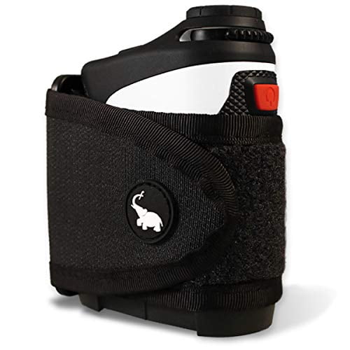 STICKIT Magnetic Rangefinder Strap | Classic Series, Black | Nylon Strap with Magnets for Strong Hold of Golf Laser Rangefinders to Carts