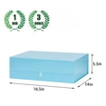 thumbnail image 4 of Caja de regalo PLINJOY extra grande azul de 42 x 36 x 14 cm con tapa magnética, 4 of 7