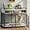 White, variant on OFIKA Dog Crate Furniture for Large-Dogs, Wooden Dog Cage Table with Drawers, Heavy Duty Dog Kennel Pet Crate Indoor Use