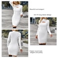thumbnail image 2 of Women Dress, Hollow Out Long Sleeves Women Dress Pure Color For Clubs For Female ANGGREK Otros, 2 of 6