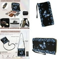 thumbnail image 4 of ZUXONGSY Butterfly Flower Print Women's Crossbody Hobo Purse & Wallet Set, PU Leather Satchel Bag with Multi-Pocket Design & Adjustable Strap for Travel & Work, 4 of 5