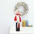 thumbnail image 6 of Wine Bottle Covers Exquisite Fine Stitching Cloth Decorative Christmas Red Wine Bottle Topper for Party, 6 of 8