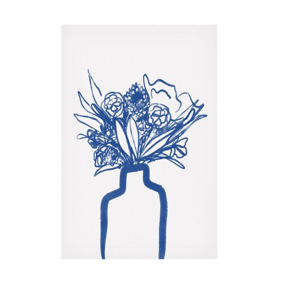 Trademark Fine Art Athene Fritsch Flowers in a Vase Canvas Wall Art