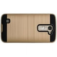 thumbnail image 4 of LG K8 | LG Escape 3 Case, Protective Slim Hybrid Dual Layer Armor Case Cover for LG K8 | LG Escape 3 - Brush Gold, 4 of 4