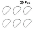 thumbnail image 2 of 20PCS Metal Shoulder Strap D Ring Multipurpose Bag Webbing Ring Accessories for Luggage Clothes Backpack Belt (Silver), 2 of 7