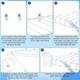 thumbnail image 4 of Kit de 16 Soportes Alambre para Estantes 12 Pulgadas, 4 Armario, 8 Clips Pared y Extremos Estante., 4 of 5