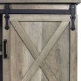 GHQME 58Inch Sliding Barn Door Wooden Farmhouse Universal TV Stand