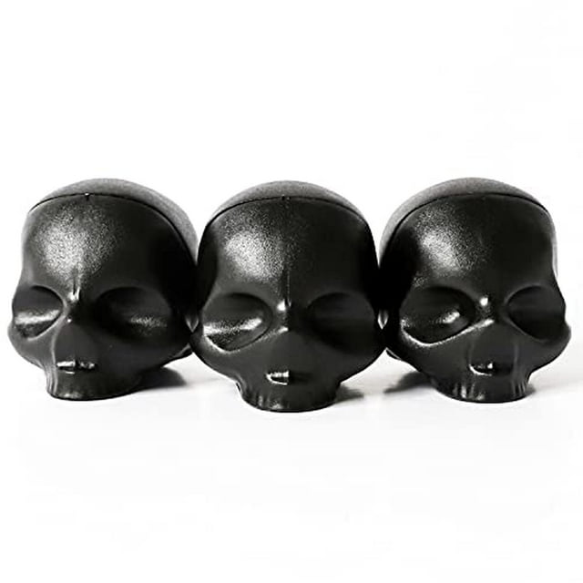 Bálsamo Labial Rebels Refinery Negro Forma de Calavera con Vitamina E y Aceites de Coco y Almendra -