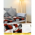 thumbnail image 4 of Red Grey Couch Cushion Covers Stretch, Washable Sofa Seat Covers Individual Seat Cushion Sofa Slipcovers Abstract Retro Middle Century Geometric Art Couch Cover Furniture Protector S-1PCS, 4 of 7