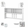 thumbnail image 4 of Salinas L Shaped Desk with Hutch and Storage in White/Shiplap - Engineered Wood, 4 of 8