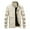 White, variant on Babysbule Mens Winter Coats Men's Autumn Fashion Pure Color Stand Collar Imitation Leather Jacket Coat