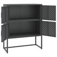 thumbnail image 2 of vidaXL Haut de Buffet Anthracite 80x35x100 cm Acier, 2 of 5
