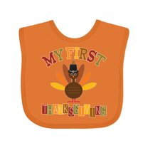 Inktastic My First Thanksgiving Day Turkey Boys or Girls Baby Bib