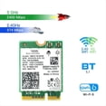 thumbnail image 4 of Tarjeta WiFi 1650i AX201NGW+Antena 2x8DB+Deflector 3000Mbps WIFI6 2.4G/5G Cnvio2 Adaptador WiFi Bluetooth 5.1 para Win10/Win11, 4 of 5