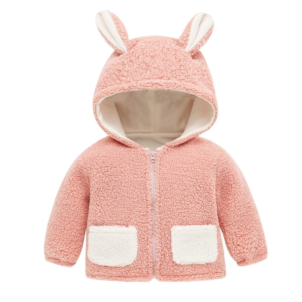 Abrigo De Invierno Para Niños Pequeños, Chaquetas Para Niños Y Niñas, Abrigo Cálido Para Bebés Recién Nacidos, Prendas De Vestir De Punto, Mono Con Capucha Rosa Odeerbi LM103-388