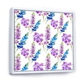 thumbnail image 3 of Designart 'Purple and Pink Floral Pattern' Traditional Framed Canvas Wall Art Print, 3 of 5