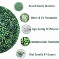 thumbnail image 2 of Yeuimy Artificial Boxwood Balls Topiary Balls,9.06inch Round Topiary Ball Outdoor,Uv Resistant & Fade Resistant Faux Bushes,Evergreen Spring Artificial Plants For Outdoor Indoor Front Porch Garden, 2 of 8