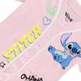 thumbnail image 5 of Disney Girls Baseball Jersey T-Shirt with Lilo & Stitch and Mickey Mouse- Girls Sizes 4-16 Lilac, 5 of 8