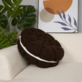 thumbnail image 5 of Round Throw Pillow Plush Cookie Floor Cushion Biscuit Thick Seat Cushion Round Floor Pillow Yoga Pad-A, 5 of 6