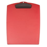 Storex Plastic Clipboard, Portable Writing Surface for Letter Size Paper, Red, 12-Pack