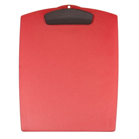Storex Plastic Clipboard, Portable Writing Surface for Letter Size Paper, Red, 12-Pack