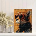 thumbnail image 2 of Qisvanset 12x16 Inch Fashion Cheetah Canvas Wall Art, Wild Animal Illustration Girls Bedroom Home Decor, 2 of 5